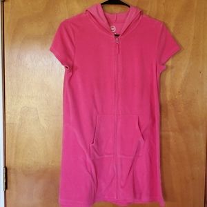 Girls Terrycloth Zip Swimsuit coverup